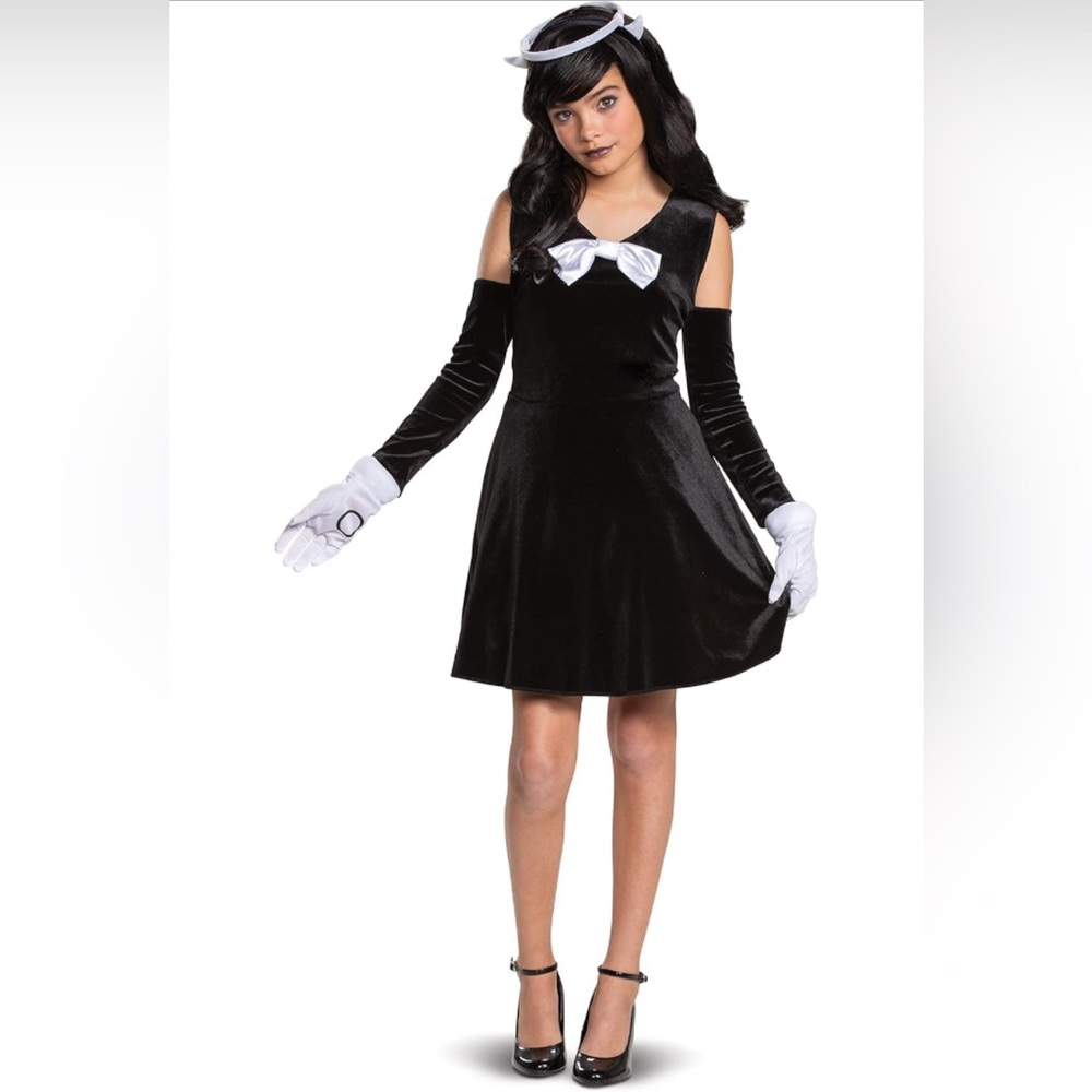 Alice Angel Bendy And The Ink Machine 3 Piece Disguise Dress Costume Girl M 8-10